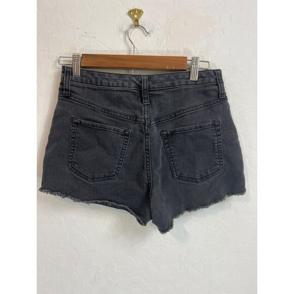 Wild Fable Sz 6 High Waisted Black Jean Shorts - Picture 4 of 6